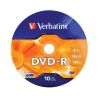 Verbatim DVD-R 16x Shrink (10) /43729/ Poklada  lacn Verbatim DVD-R 16x Shrink (10) /43729/