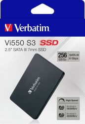 VERBATIM VI550 S3 2,5 COL SATA III 560/460 MB/S 7MM SSD 256GB