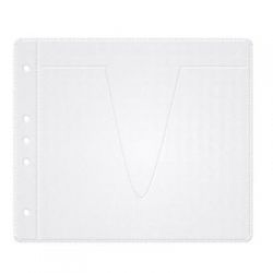 MediaRange CD Fleece Sleeves for 2 Discs for Binders White (50)