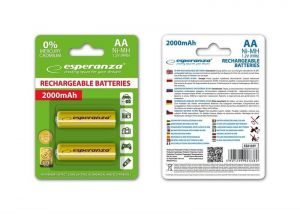 Esperanza AA NABJACIE BATRIE NI-MH 2000 MAH LT (2 BLISTER)