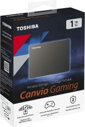 TOSHIBA CANVIO GAMING 2,5 COL USB 3.0 EXTERNY PEVNY DISK 1TB CIERNY
