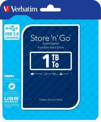 Verbatim USB 3.0 HDD 2,5 STORE N GO G2 1TB EXTERN PEVN DISK MODR