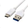 C-TECH USB 3.0 TYPE-C A-MALE/C-MALE KBEL 2M BIELY Poklada  lacn C-TECH USB 3.0 TYPE-C A-MALE/C-MALE KBEL 2M BIELY
