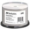 Verbatim CD-R 52x DataLifePlus Wide Print Professional NO ID Cake (50) /43745/ Poklada  lacn Verbatim CD-R 52x DataLifePlus Wide Print Professional NO ID Cake (50) /43745/